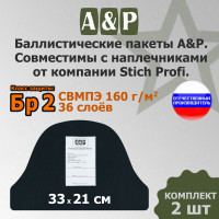 Баллистический пакет в наплечники от Stich Profi. Класс защитной структуры Бр 2.