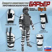 Комплект противоосколочной защиты "Барьер". Класс защиты Бр 2. Цвет: клякса.