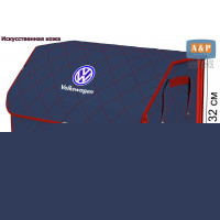 Органайзер-саквояж "Союз Премиум" в багажник Volkswagen (Фольксваген), размер XL. Цвет: синий с красной прострочкой Ромб.