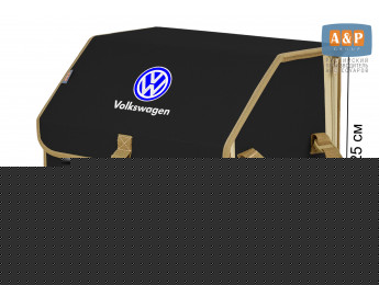 Органайзер-саквояж "Союз" в багажник Volkswagen (Фольксваген), размер M. Цвет: черный с бежевой окантовкой.
