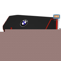 Органайзер-саквояж "Союз" в багажник BMW (БМВ), размер XXL. Цвет: черный с красной окантовкой.