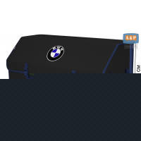 Органайзер-саквояж "Союз" в багажник BMW (БМВ), размер XXL. Цвет: черный с синей окантовкой.